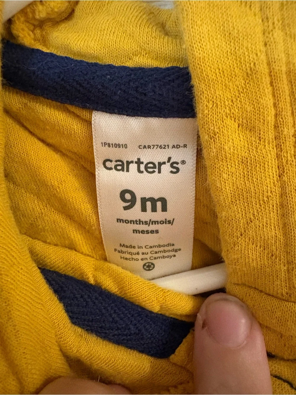 Baby Girls 9M 3 Piece Clothing Lot Carters Mac & Moon Rompers Hooded Vest